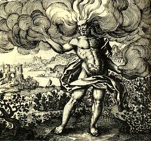 Rüzgar onu karnında taşımıştır. Michael Maier, Scrutinium Chymicum,  Frankfurt , 1687.